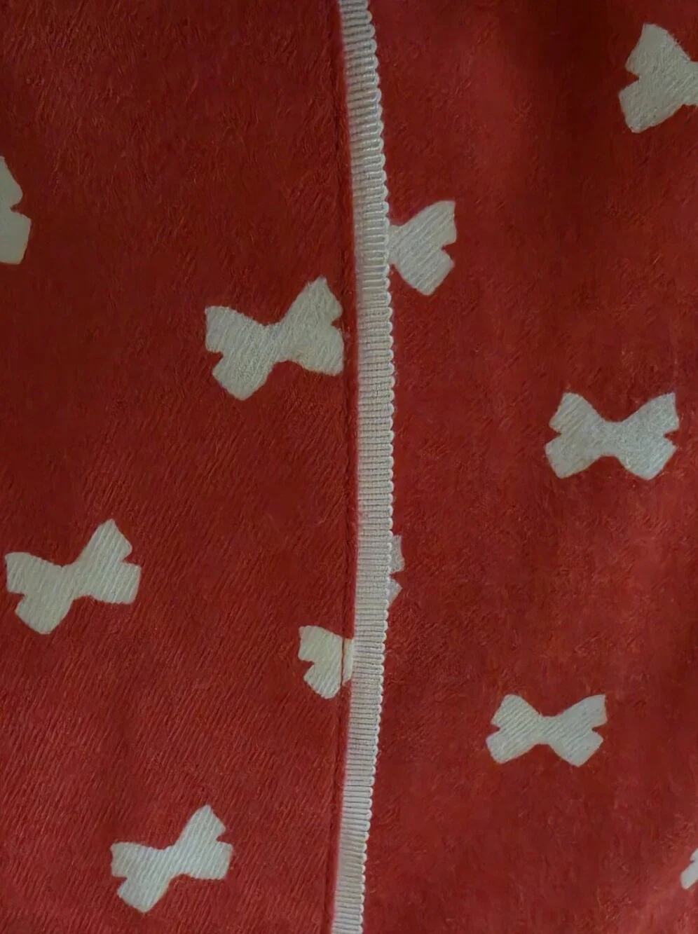 NWT Kate Spade Dream A Little Dream Bow Lightweight Flannel Robe Coral Pink SZ M